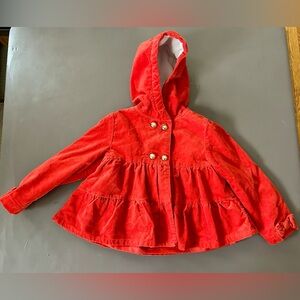 Gymboree girls orange/red coat size 4T-5T